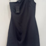 Armani Exchange . Elegant Black One-Shoulder Dress Photo 0