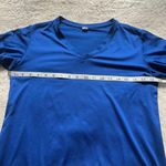 New Balance Women’s Royal Blue V Neck Dri Fit T Shirt Size Small Photo 6