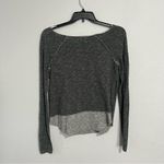 Free People  Beach Gray Knit Long Sleeve Top One Size Photo 3