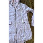 Serra Womens Pink Rain Coat Long Windbreaker Pockets Insulated Size XL Flawed Photo 4