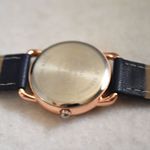 Source Unknown Daper Casual Rose Gold Black Faux Leather Band New Battery Unisex Watch Photo 2