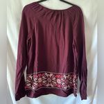 Old Navy  Burgundy Floral Women's Top Photo 5