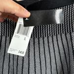 Premise Pullon Skirt Womens Size XL Black White Striped A Line Knit Modern Chic Photo 5