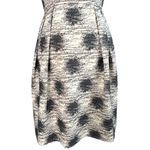 Carmen Marc Valvo Sleeveless Cocktail Dress 2 Fit & Flare Tan Black Old Money Photo 3