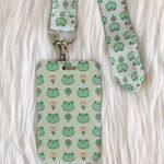 Frog lanyard with Id/ card holder Green Photo 1