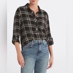 Stitch Fix  COSMIC BLUE LOVE Maci Relaxed Half Button Down Woven Shirt SZ S Photo 1