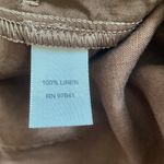 J Jill 100% Linen Wide Leg “genuine fit at waist” Pants Trousers Brown 14 TALL Size undefined Photo 6