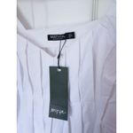 Nasty Gal NWT  Puff Sleeve Mini Dress White 2 Cottagecore Milkmaid Coquette Bride Photo 5