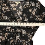 Entro Blouse Women’s S Floral Long Bell Sleeve Babydoll Top Black Whimsygoth Photo 7