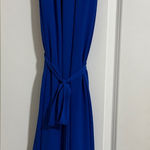 Blue High Neck Maxi Dress Size 2X Photo 1