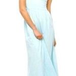 J.Crew Sleeveless Lightweight Knit Tank Maxi Dress Boat Neck XXS Azure Blue Photo 0