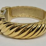 Gossip  women watch 18mm quartz analog gold tone cuff bracelet size 6.5” running Photo 4