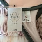 Shade & Shore  Army Green Tri Color Striped Light Lift Bikini Top Size 38DD Photo 10