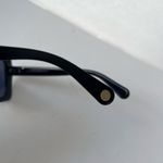 BCBGenerations Oversized Beveled Square Womens Sunglasses Black Gold Bar Trendy Photo 7