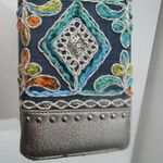 Montana West Embroidered Western Boho Cowgirl Southwestern Grey Trifold Wallet Photo 1