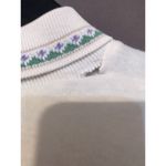 Cricket Lane Vintage 2 Piece Set, Women's Large Shirt & Pants, Green Embroidered Photo 2