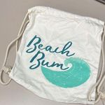 Beach Bum Drawstring Bag White Photo 0