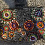 Mary Francis Lapis Lazuli Stone Beaded Clutch Photo 2