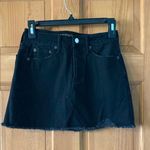 American Eagle  Size 00 Women's Teen Girl Black Denim Skirt New with tag NWT Photo 0
