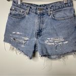 Polo Ralph Lauren denim distressed cut out shorts sz 6 Blue Photo 5