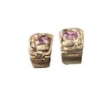 Sterling Silver Authentic Multigem 925  Brilliantly Handcrafted Earrings Huggies Photo 10