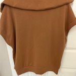 Anrabess Short Sleevr Quarter Zip Sweatshirt Top Brown Size XL Photo 8