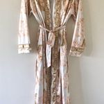 Free People Intimates Floral Baroque Print Satin Robe, NWT Photo 2
