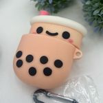 3 Case Airpod (1st and 2nd Gen) Dunkin Donuts,Bubble Tea,Hug Life Dolls Brown Photo 4