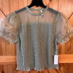 Live 4 Truth  puff sleeve green blouse size 2X NWT (2829) Photo 0
