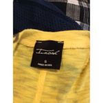 Inoah Vibes Wearable Art Print Shirt 3/4 Sleeves Small S Yellow Dog Abstract Photo 3