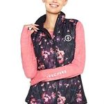 Skechers Vest Go Walk Diamond Quilted Sleeveless Winter Jacket Fleece Lined Sz S Photo 0