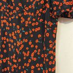 STAUD  Milla Poppy Field floral mini dress v neck summer size 12 Photo 5
