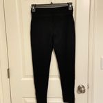 Xhilaration EUC women’s solid black thick knit zipper hem leggings medium Photo 4