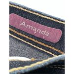 Gloria Vanderbilt Amanda Women's Straight Wide Leg Cotton Stretch Blue Size 16P Photo 2