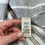 Soft Surroundings striped embroidered gauze cotton tunic blouse w/ pockets Photo 2