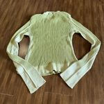 Free People  we the free Between The Lines Rib Jumper Sweater Sz XS light green Photo 7