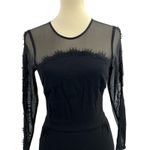 Sandro  Dress Size 1‎ / Small Black Mini Mesh Panel Photo 1