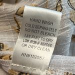 BaeVely size large baby doll top feeling vibrant white with gold floral design Photo 7