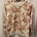 Studio Works Cute soft oatmeal pumpkin leaves print sweatshirt Photo 0