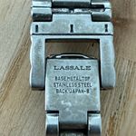 Seiko Lassale Super Rare Ladies Luxury Watch Two-Tone Bracelet Case Gray Dial Photo 11