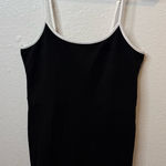 Edikted  Black and White Spaghetti Strap Body Con Contrast Romper Size Large Photo 0