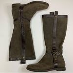 Cole Haan  Nike Air Suede Leather Knee Boots Brown Photo 0