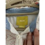 Maeve Anthropologie  Tunic Button Down Boho Patchwork Shirt Size XS Floral Photo 8