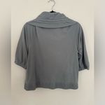 Loft Slate Ruched Sleeve Jacket Photo 3