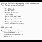 Show Me Your Mumu Escape Blazer Romper Photo 8