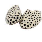 Printfresh  Leopard Tufted Slippers Cream Black Spotted Size 9 Photo 9