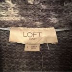 Loft Oversized Cardigan Sweater Women's Large Blue Gray Acrylic Sweater NWT Photo 2