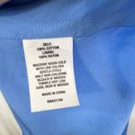 Crown & Ivy  Large Mini Dress Blue Dramatic Ruffle Sleeve Shift Solid Summer 1052 Photo 7