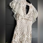 Crystal Doll  Lace Sheath Keyhole High Neck Women’s Midi Dress Size 3 NWOT Photo 1