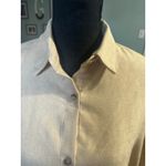 FAVLUX  Beige Button-Down Shirt with Drawstring Hem – Casual Chic Photo 4